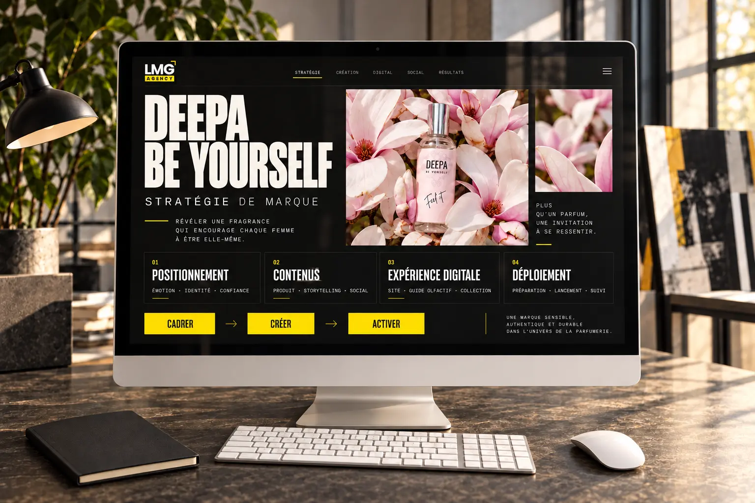 Direction visuelle LMG Agency — Marketing