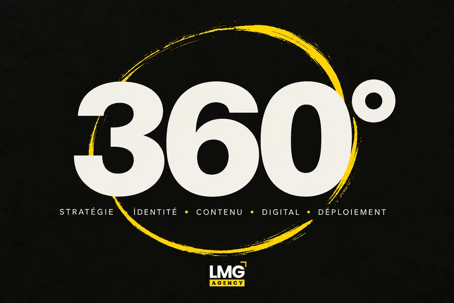 Direction visuelle LMG Agency — Accompagnement 360°