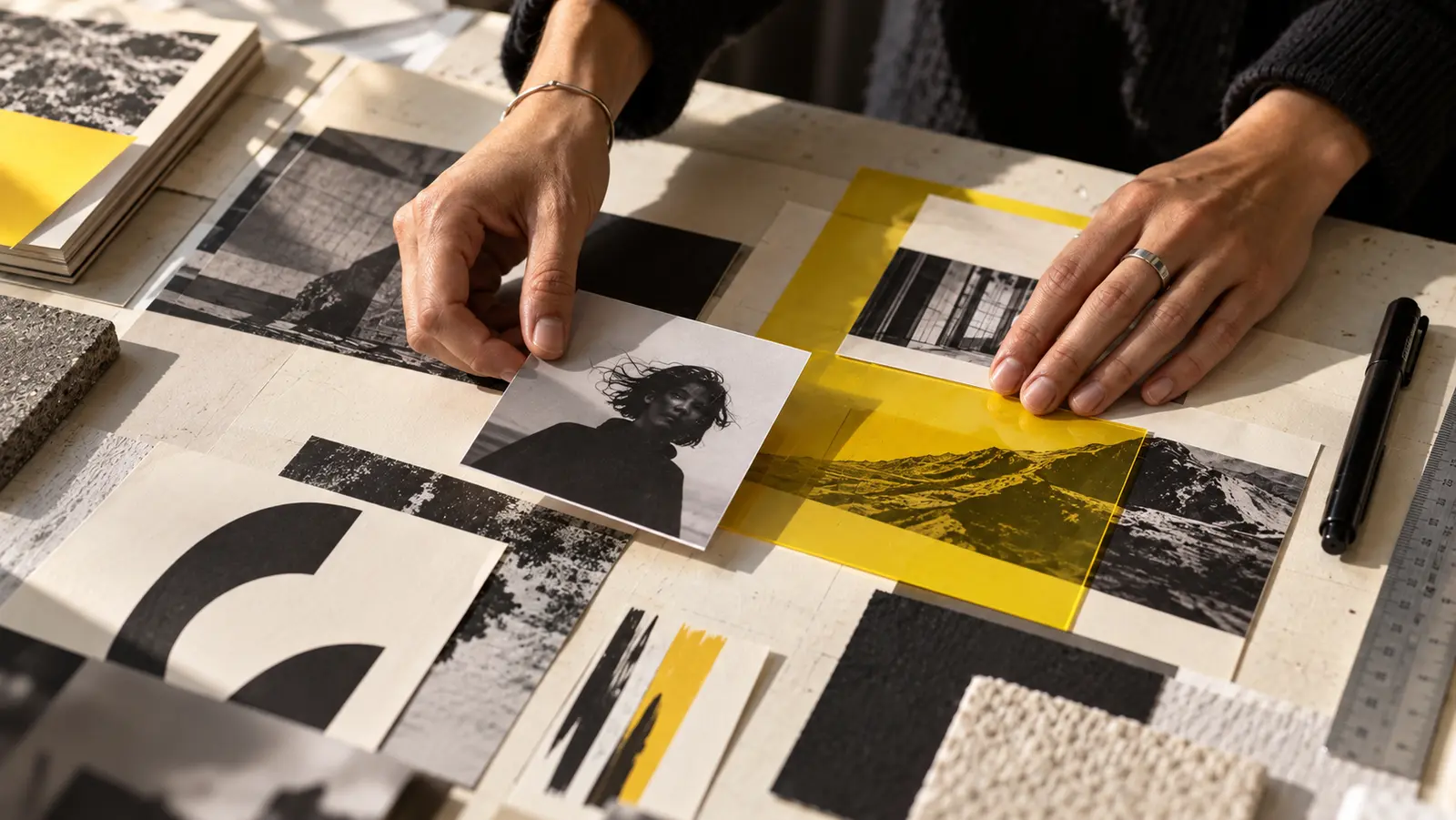 Direction visuelle LMG Agency — Identité de marque